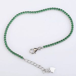 Sultan Solid Sterling Silver Dot Emerald Bracelet